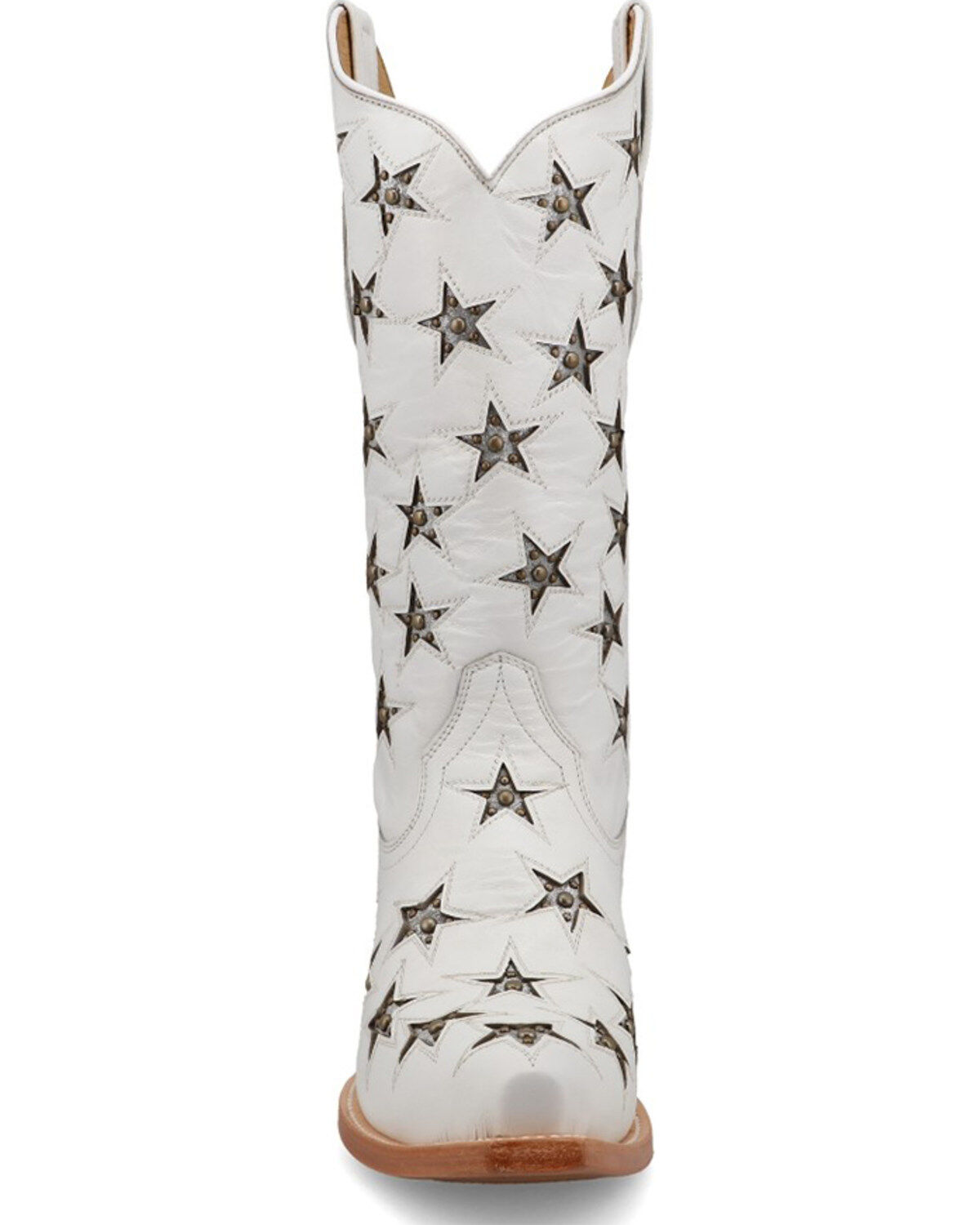 Black Star Women's Marfa Star Inlay Studded Western Boots - Snip Toe