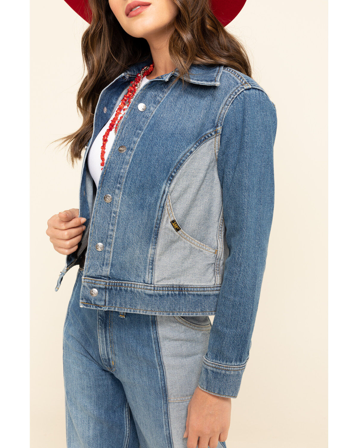 Lee Women's Contrast Denim Seamed Jacket