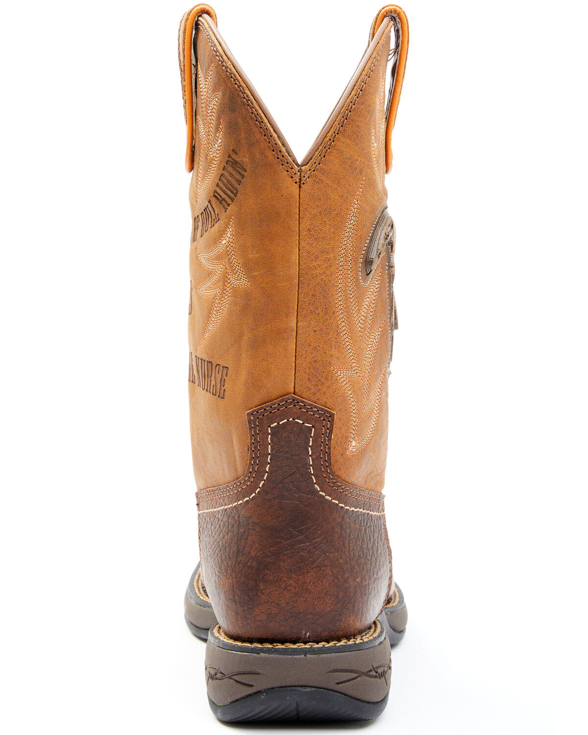 Brothers and Sons Men's Skull Western Performance Boots - Broad Square Toe