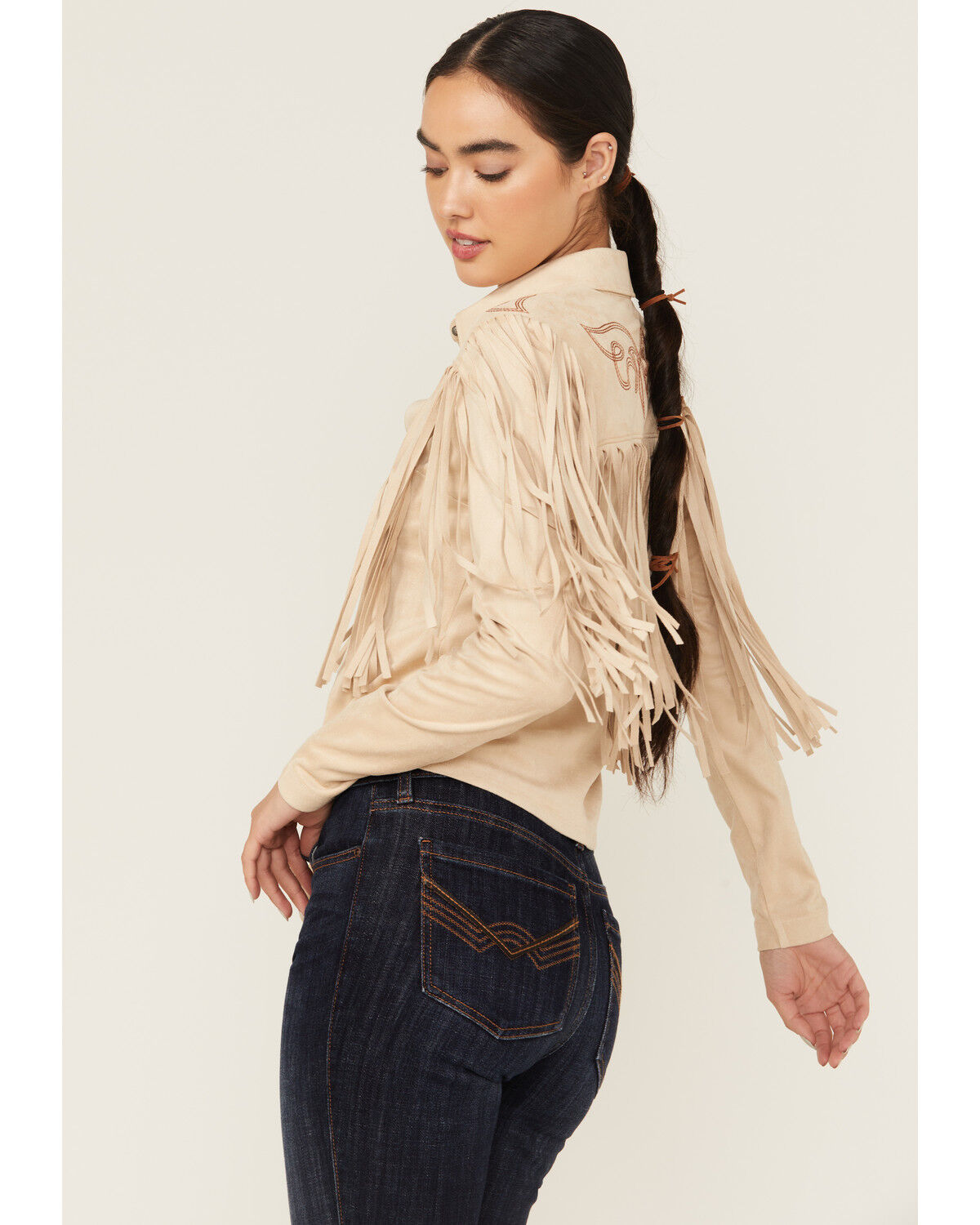 Idyllwind Women's Fringe Embroidered Long Sleeve Button-Down Western Shirt