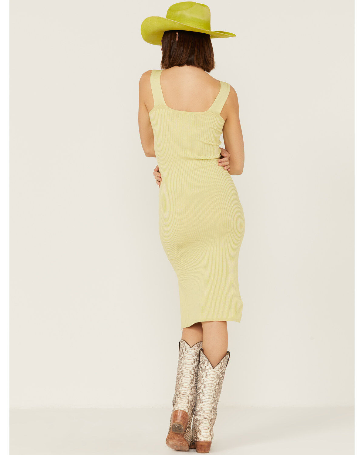 Shyanne Women's Ribbed Sweater Knit Midi Bodycon Dress