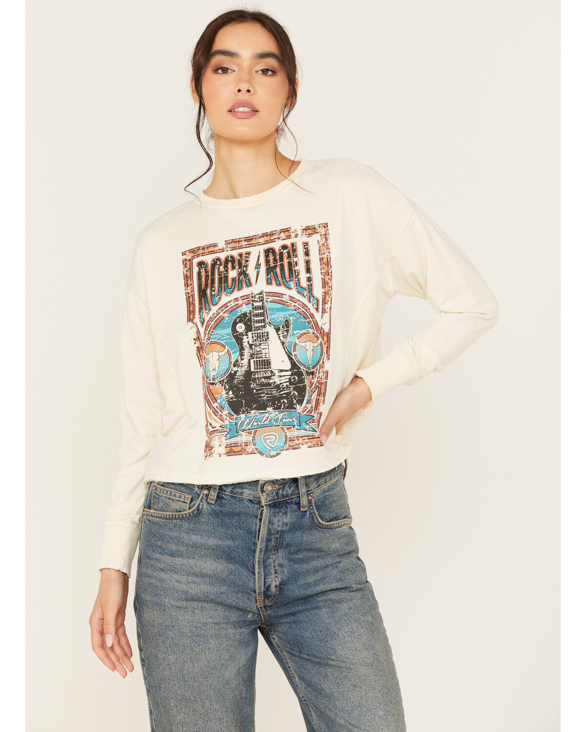 Rock & Roll Denim Women's Rock & Roll Long Sleeve Graphic Tee