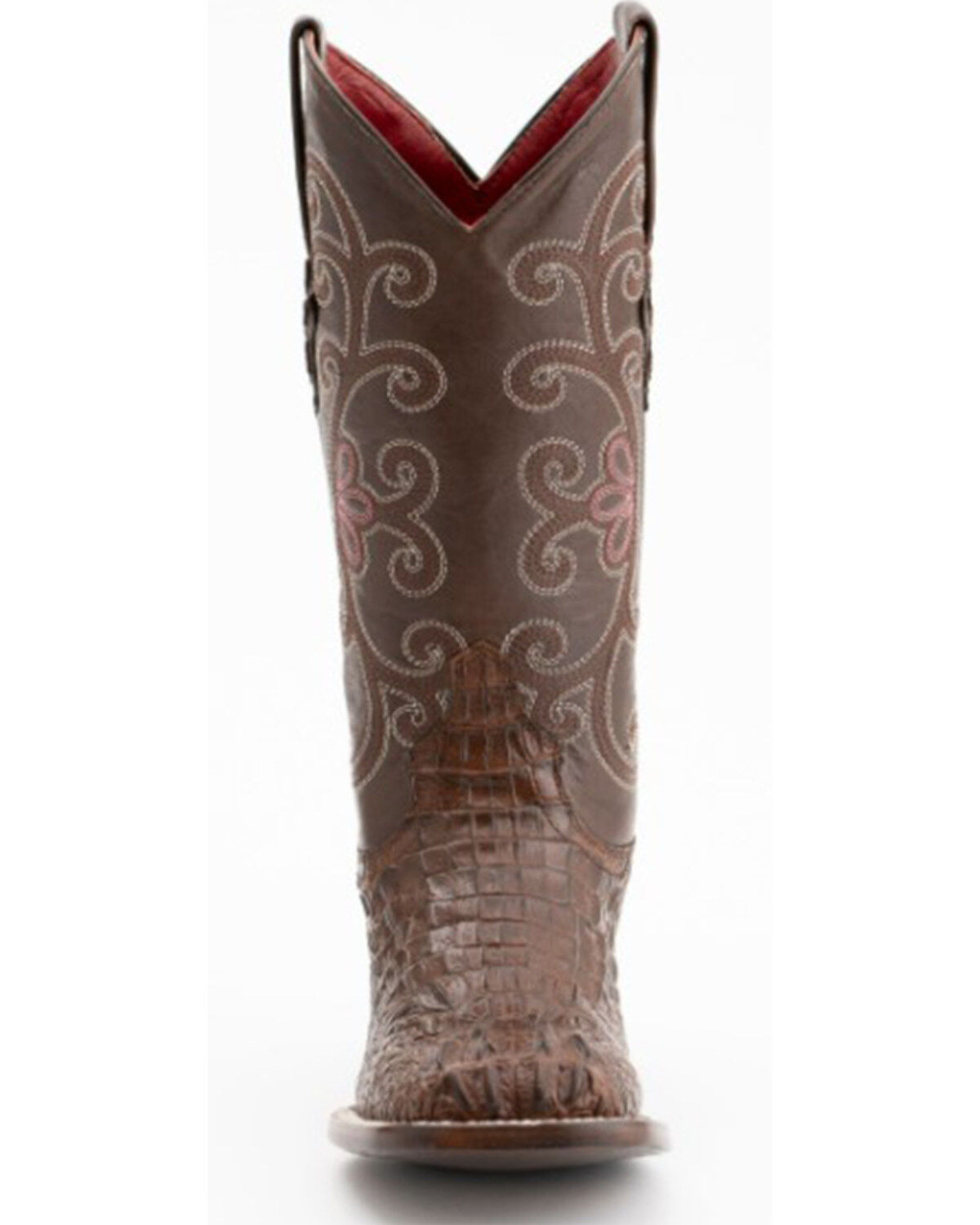 Ferrini Women's Rusty Caiman Print Western Boots - Broad Square Toe