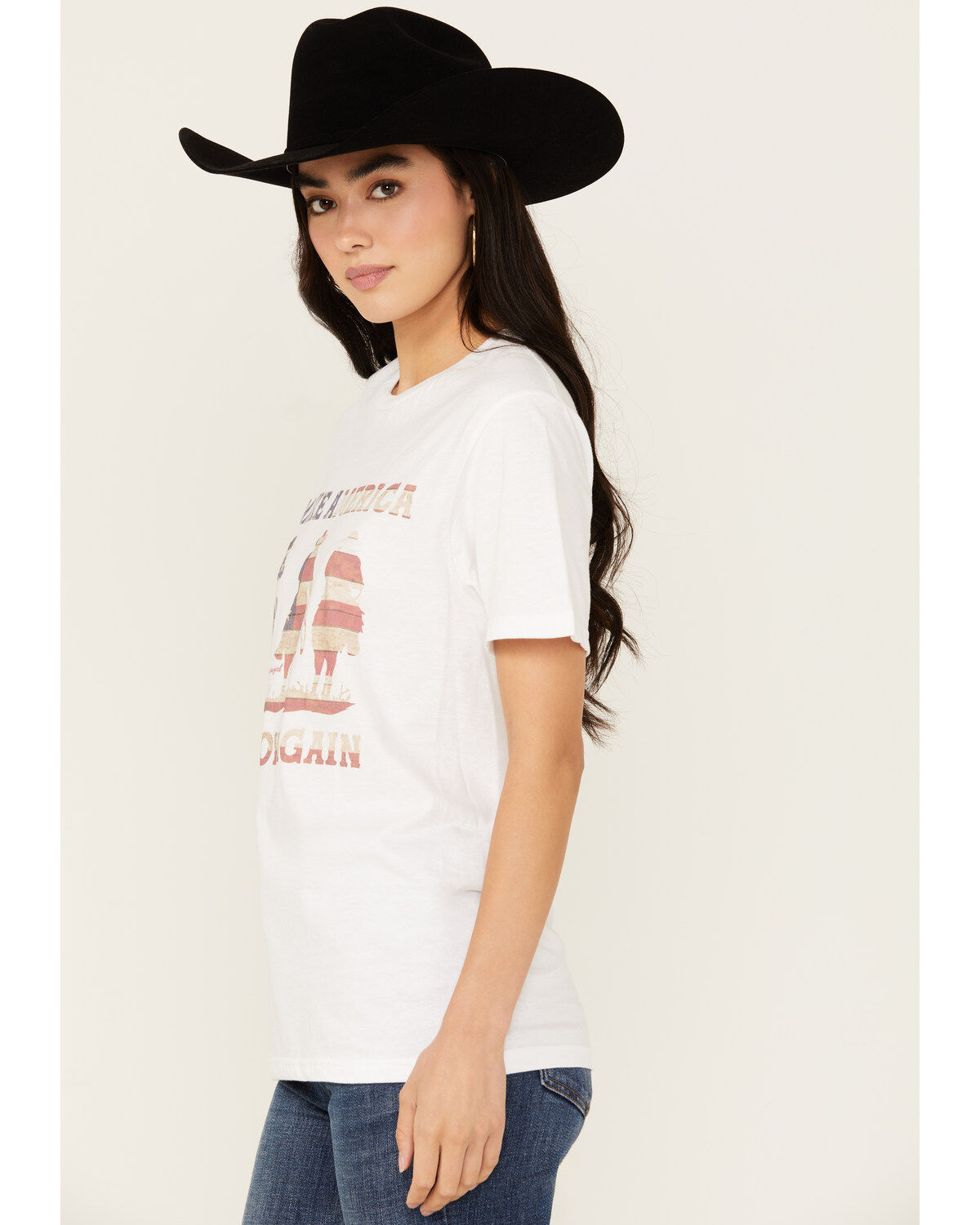 Bohemian Cowgirl Women's Make America Cowboy Short Sleeve Graphic Tee