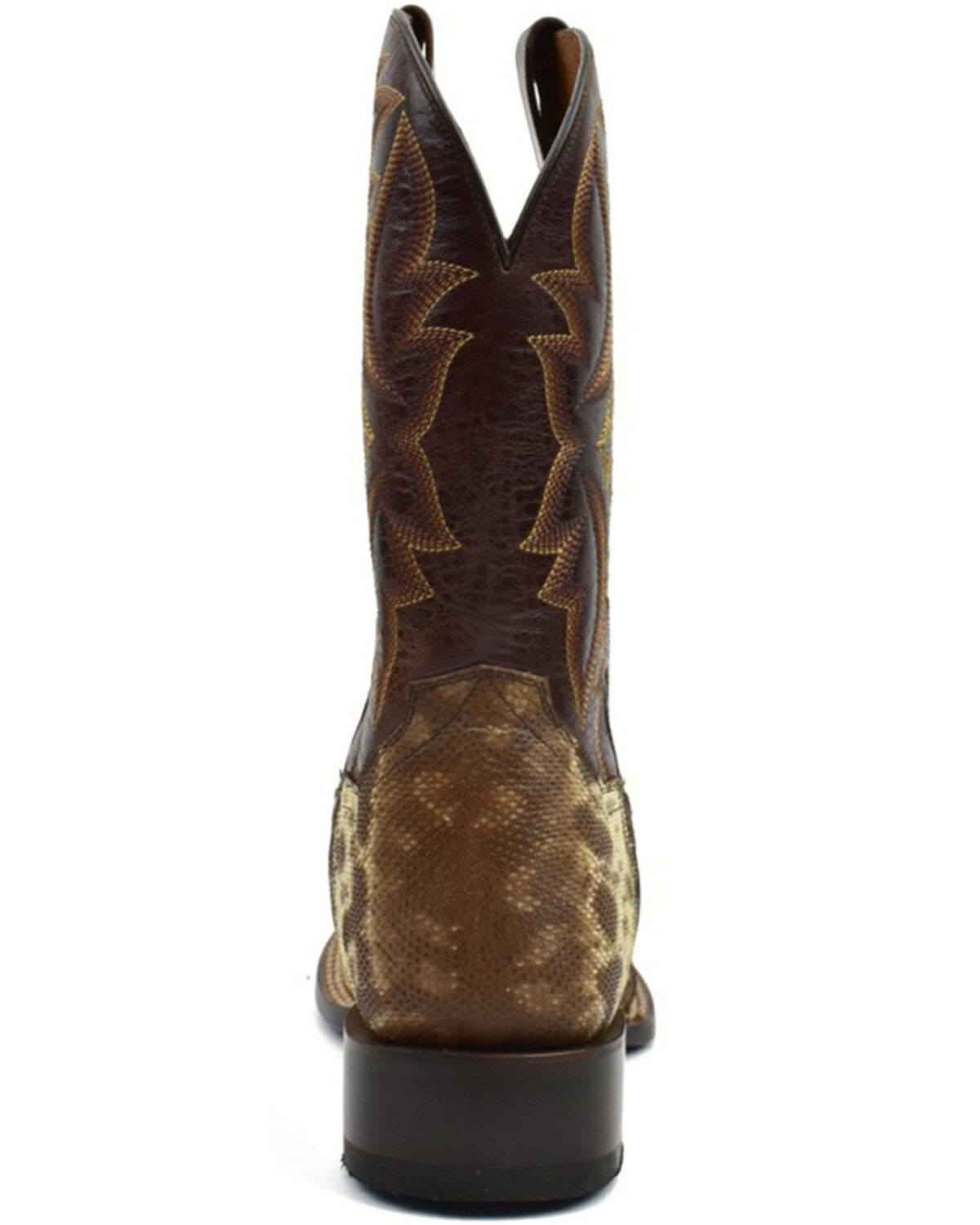 Dan Post Men's Karung Snake Brown Exotic Western Boots - Broad Square Toe