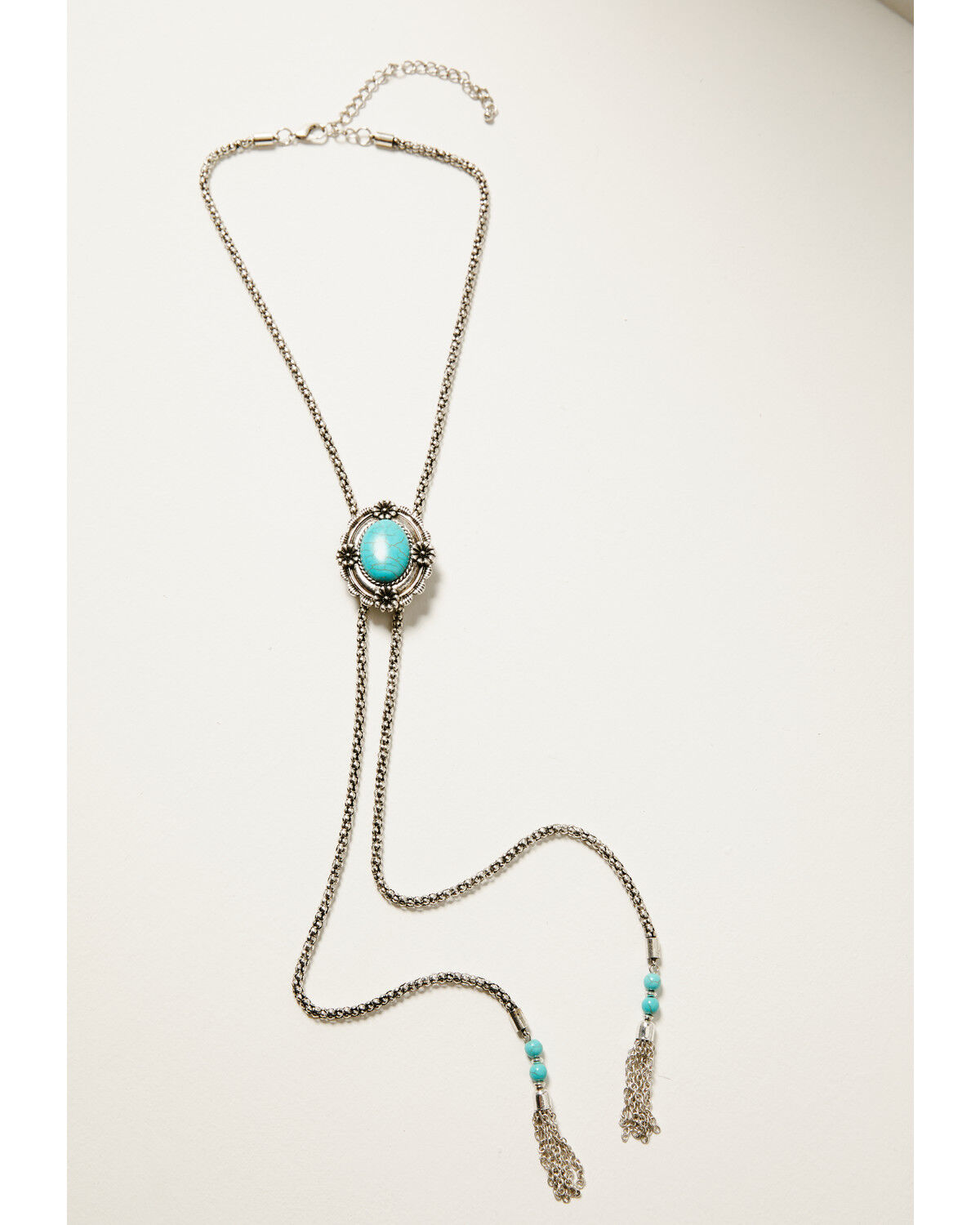 Shyanne Women's Floral Concho Bolo Necklace