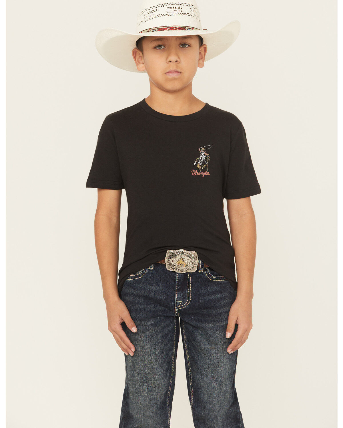Wrangler Boys' Cowboy Short Sleeve Graphic T-Shirt