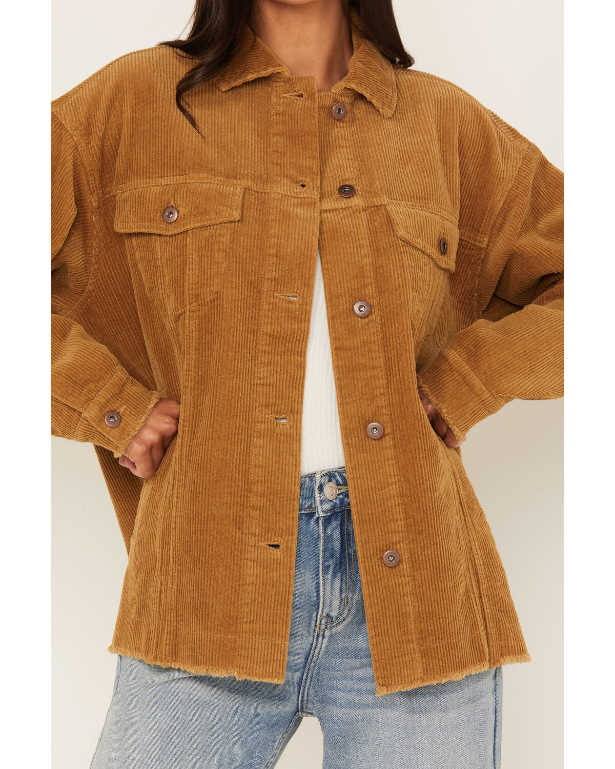 Cleo + Wolf Women's Corduroy Shacket