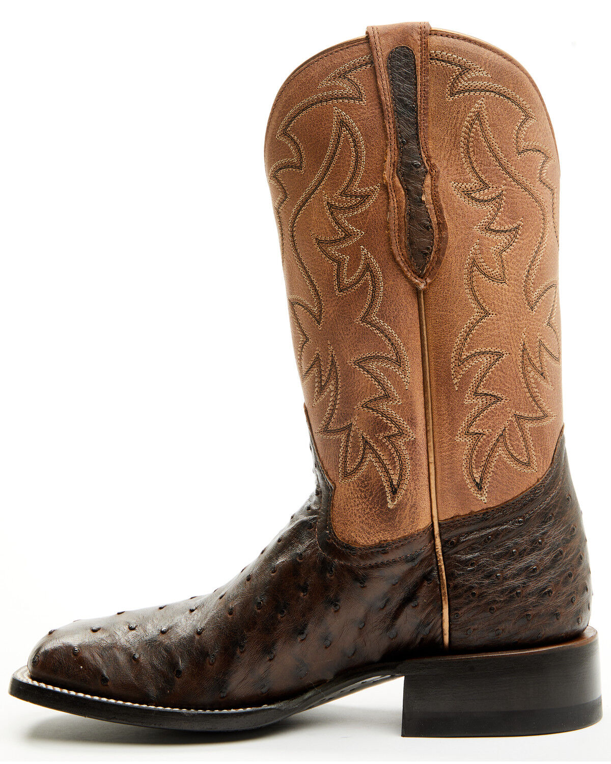 Shyanne Women's Mia Exotic Full Quill Ostrich Western Boots - Broad Square Toe