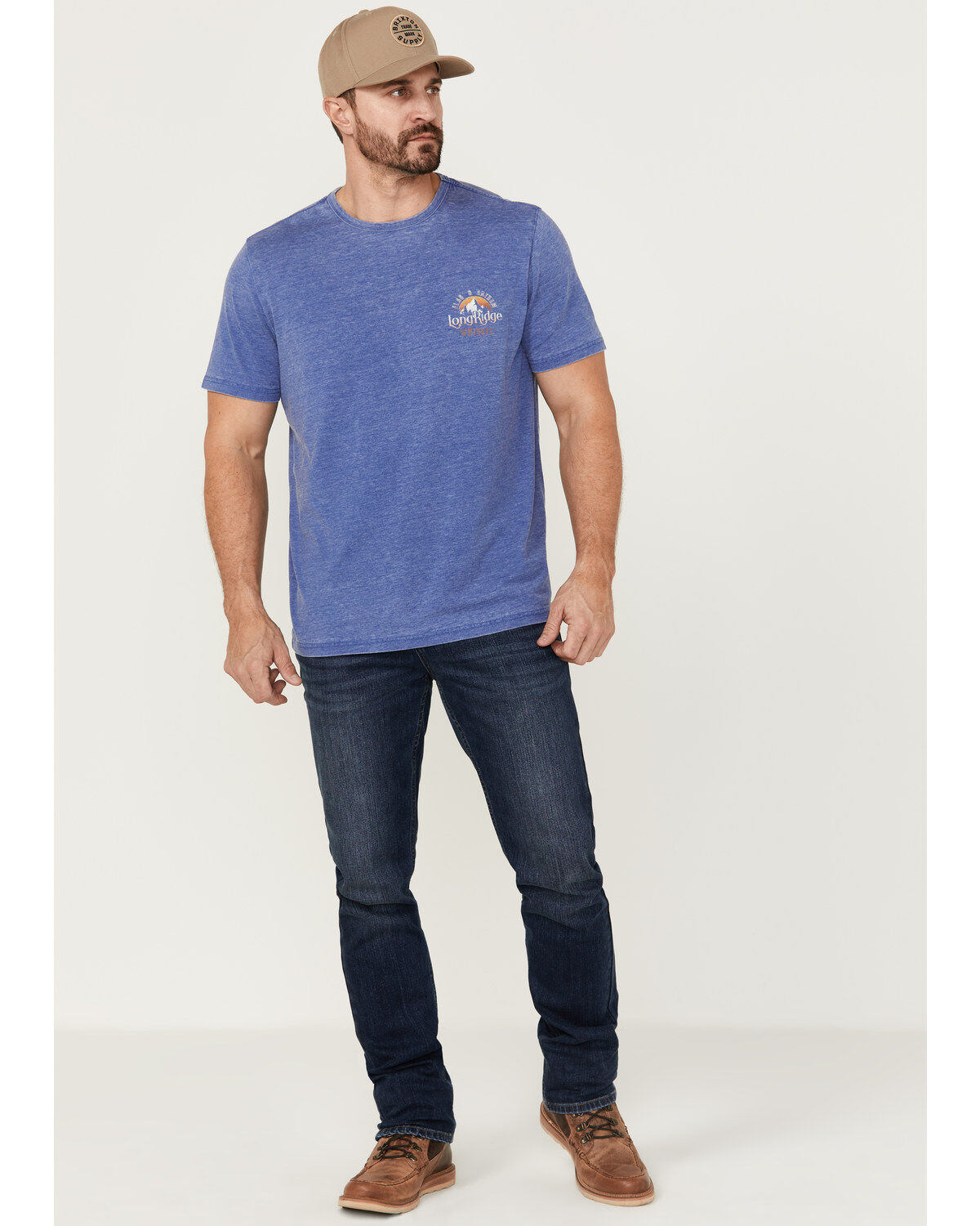Flag & Anthem Men's Long Ridge Whiskey Burnout Graphic T-Shirt