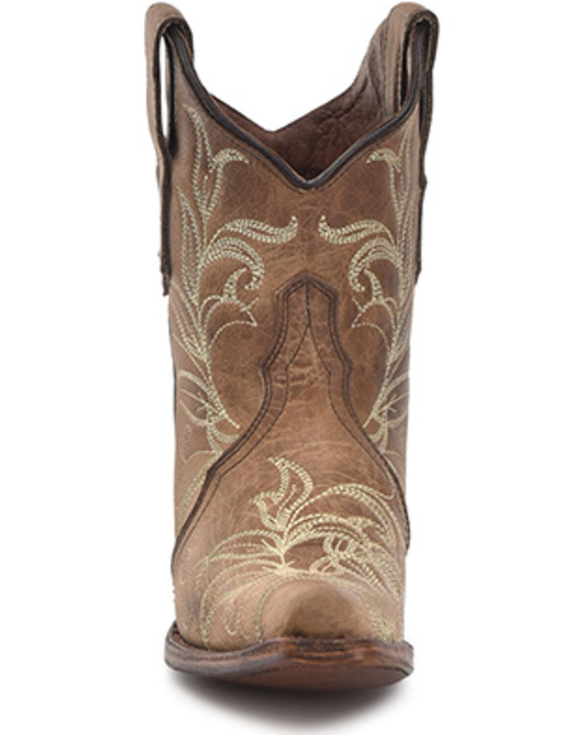 Circle G Women's Embroidered Ankle Booties - Snip Toe