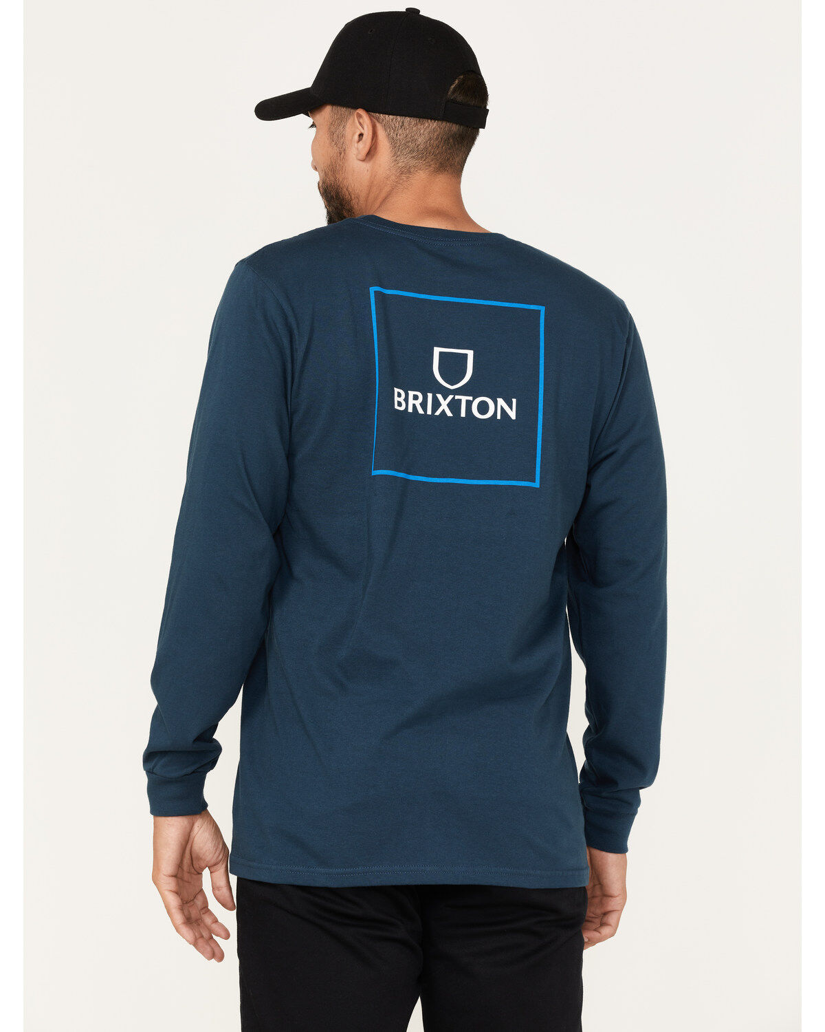 Brixton Men's Alpha Square Logo Graphic Long Sleeve T-Shirt