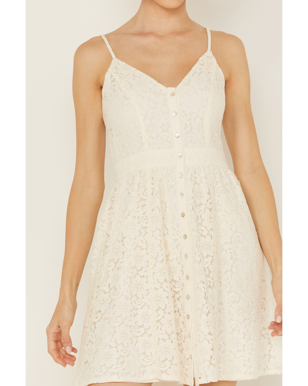 Molly Bracken Women's Lace Sleeveless Mini Dress