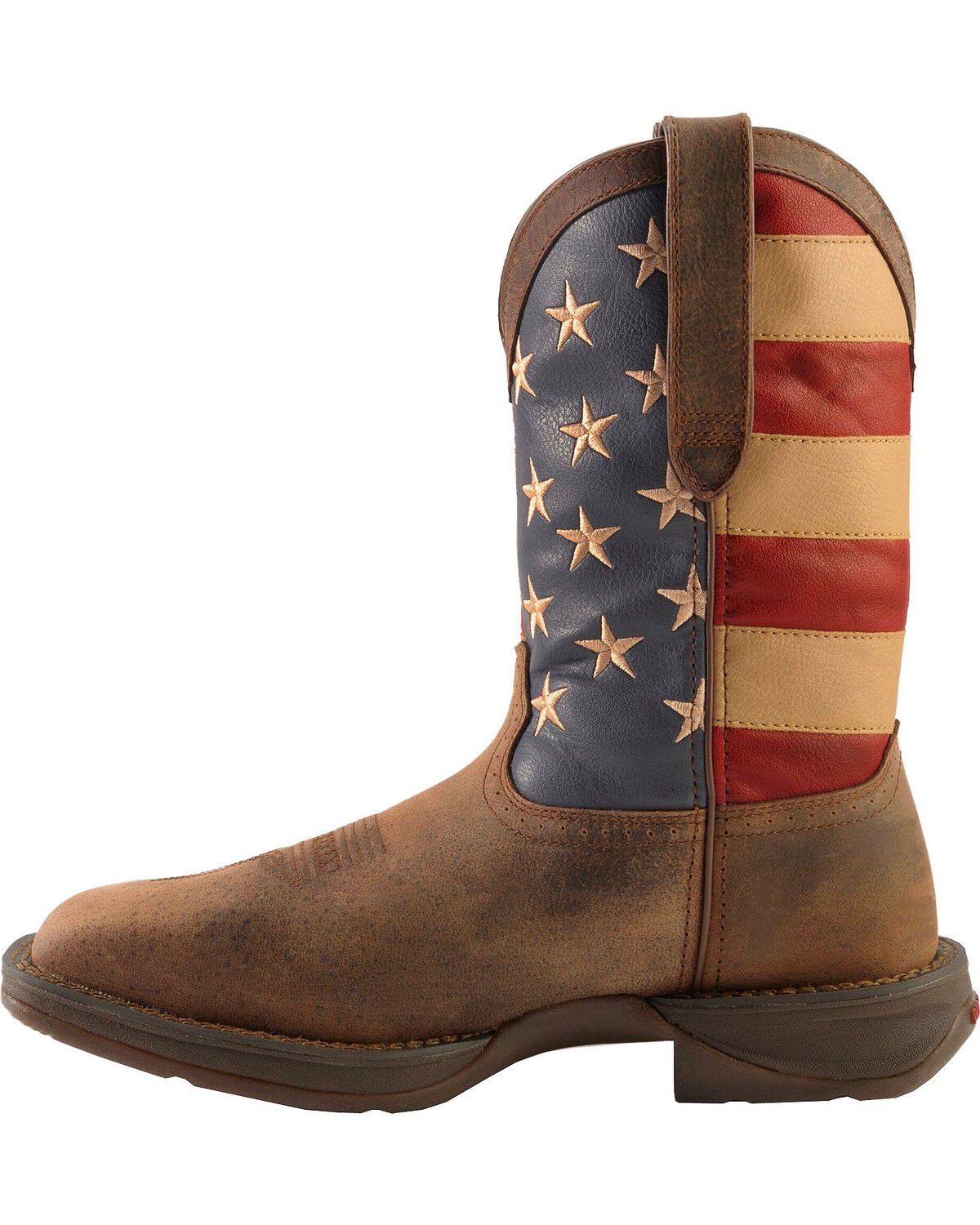 Rebel by Durango Men's Steel Toe American Flag Western Work Boots