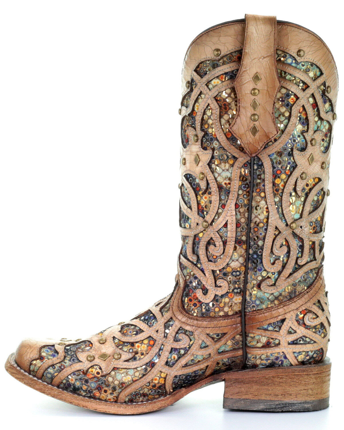 Corral Women's Inlay Western Boots - Square Toe