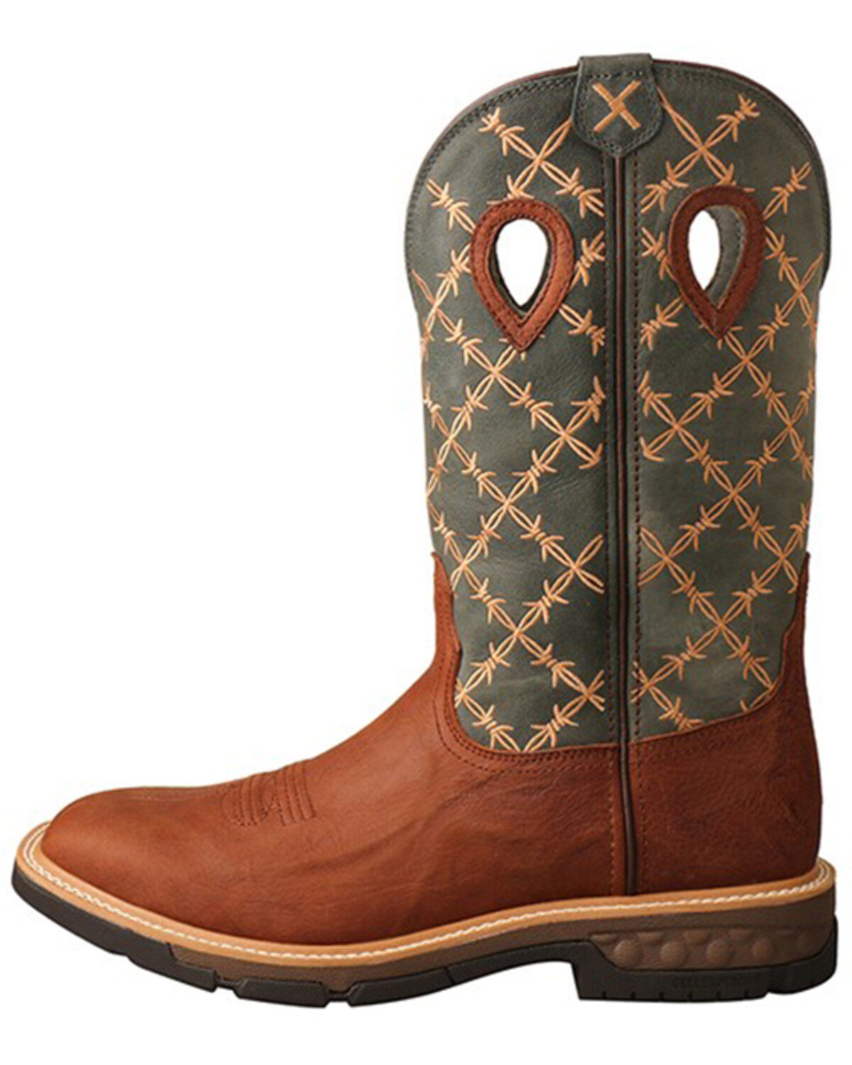 Twisted X Men's Barbed Wire Western Work Boots - Soft Toe