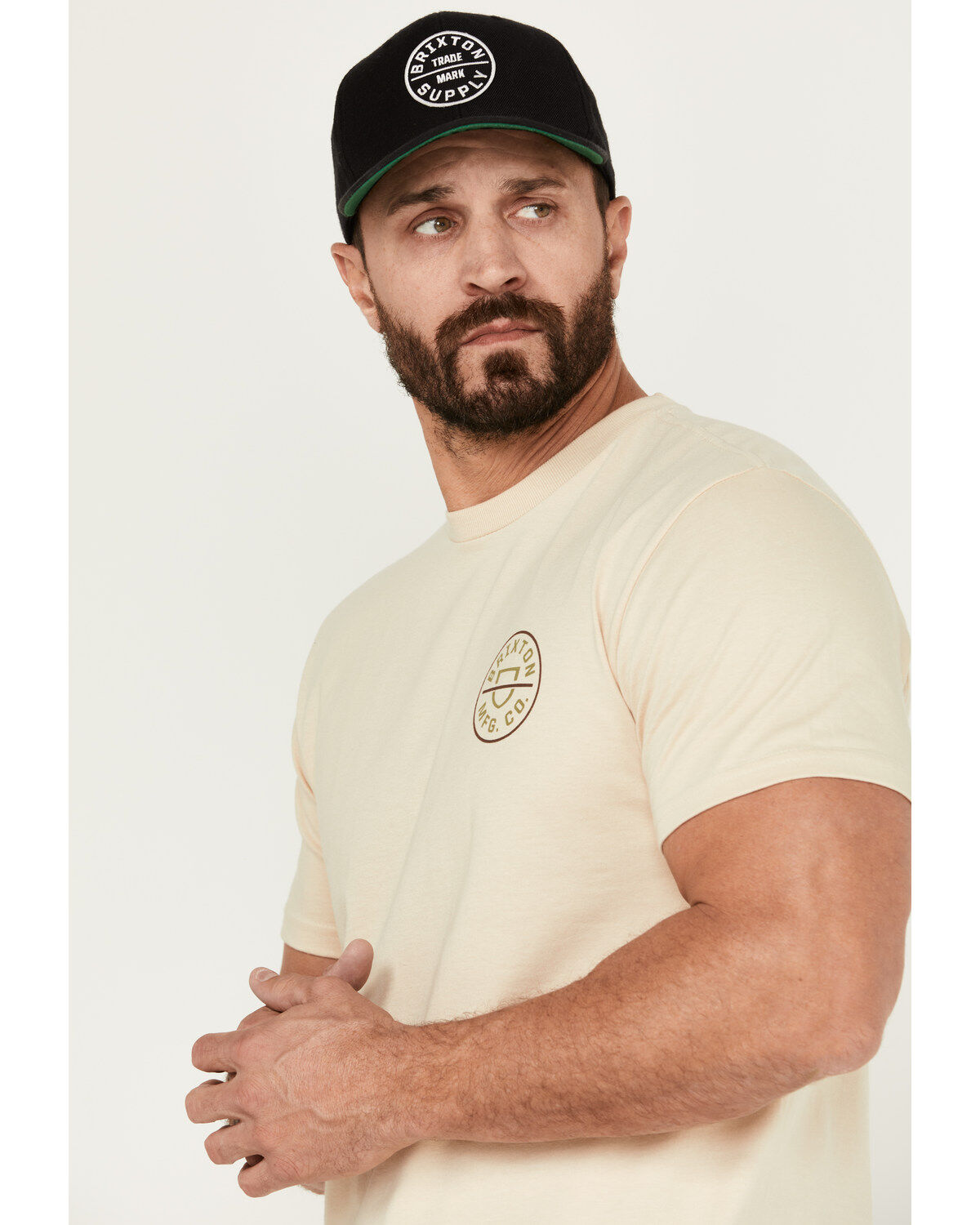 Brixton Men's Crest II Logo Short Sleeve Graphic T-Shirt