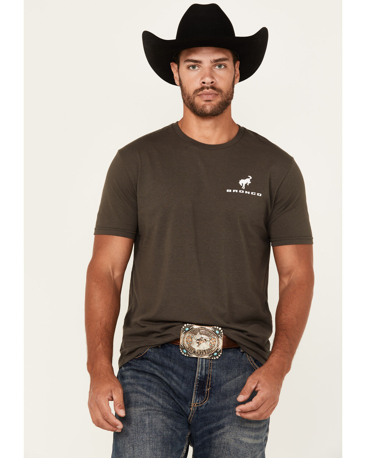 Buckwear Men's Bronco Freedom Short Sleeve Graphic T-Shirt