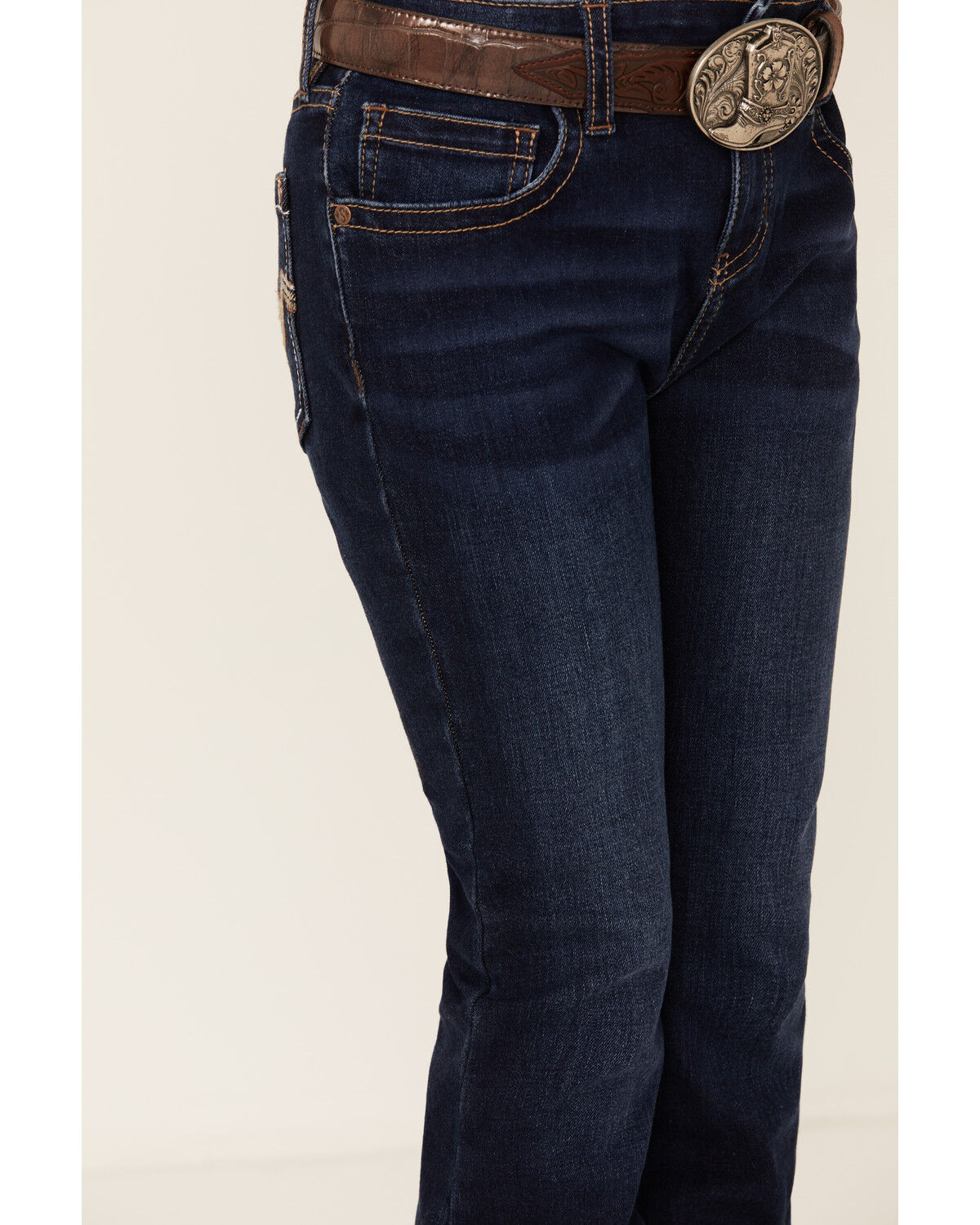 Shyanne Girls' Tulsa Dark Wash Bootcut Comfort Stretch Denim Riding Jeans