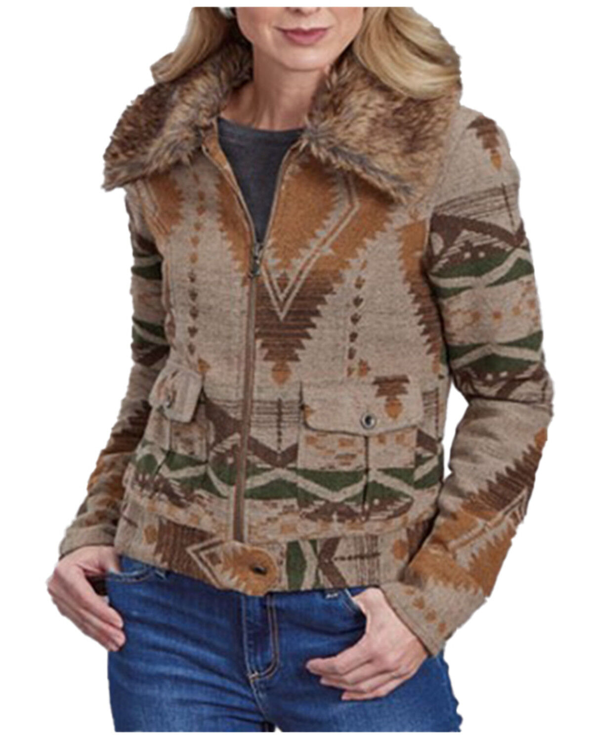 Stetson Women's Southwestern Print Blanket Jacket