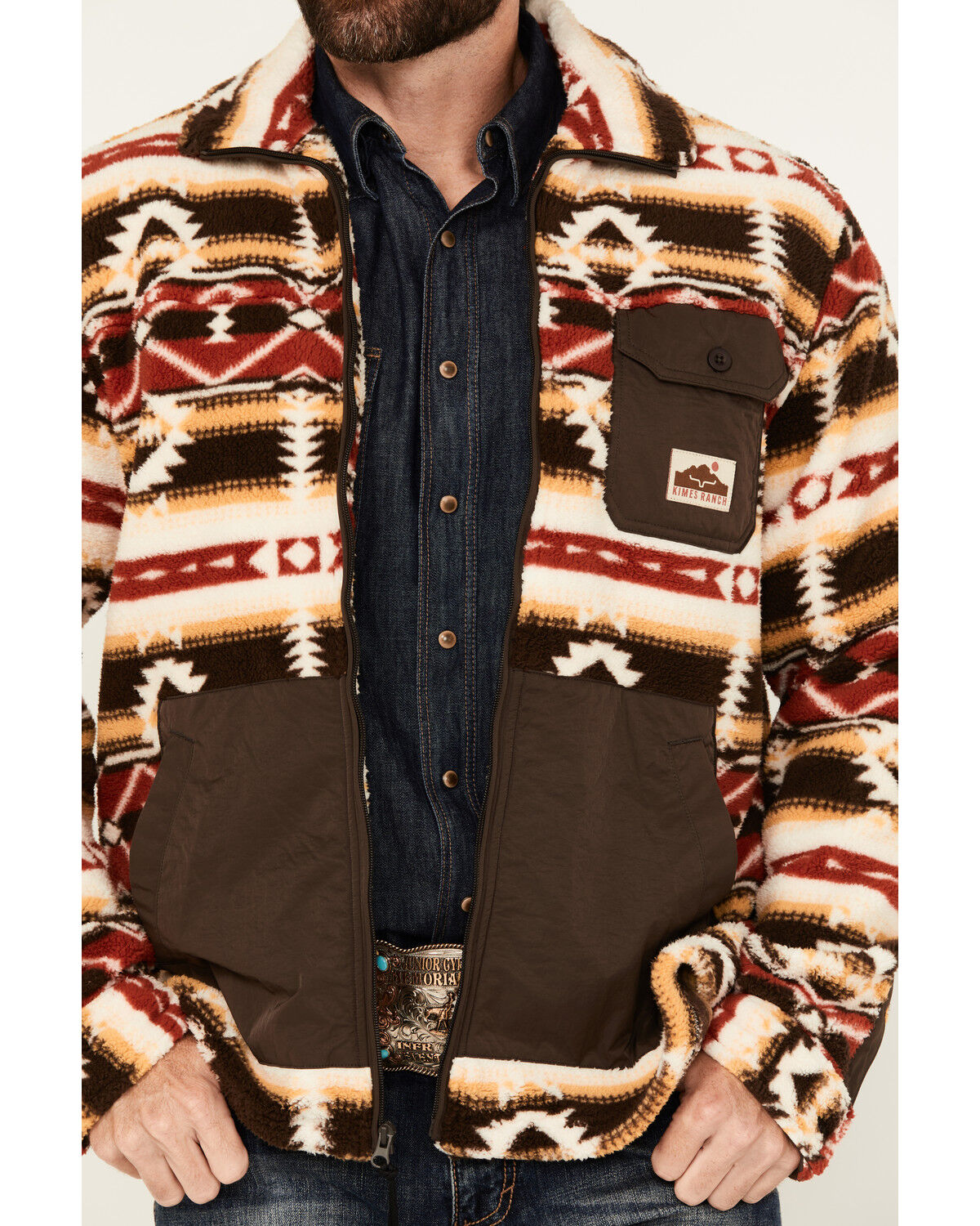 Kimes Ranch Men's Maxwell Southwestern Print Zip-Up Jacket