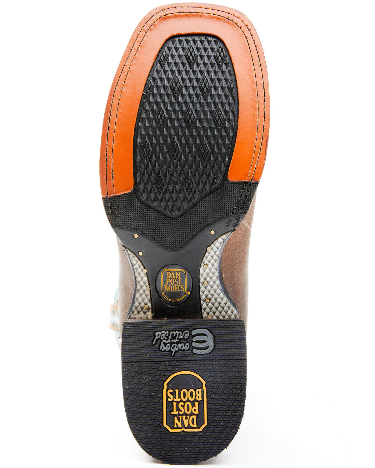 Dan Post Men's Embroidered Western Performance Boots - Broad Square Toe