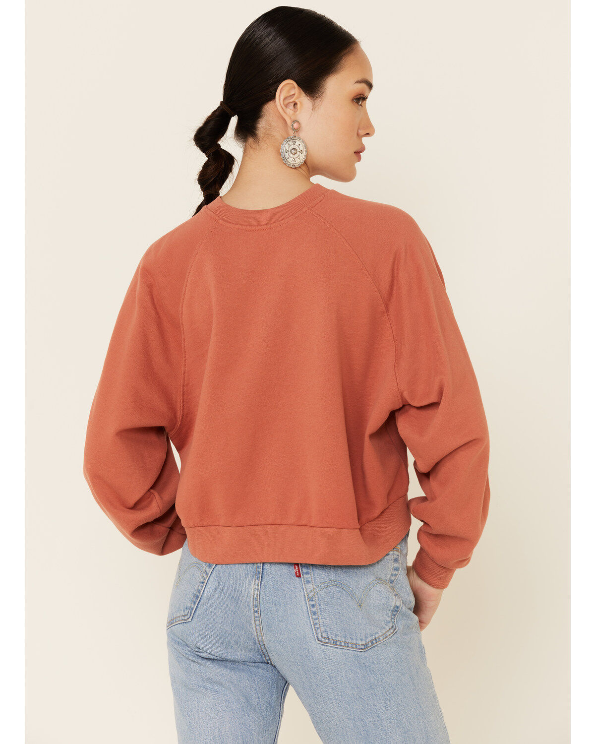 Levi's Women's Mauve Circle Logo Pullover Sweatshirt