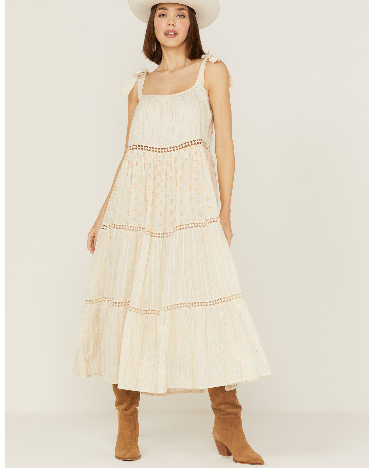 Z&L Women's Amber Sky Sleeveless Midi Dress