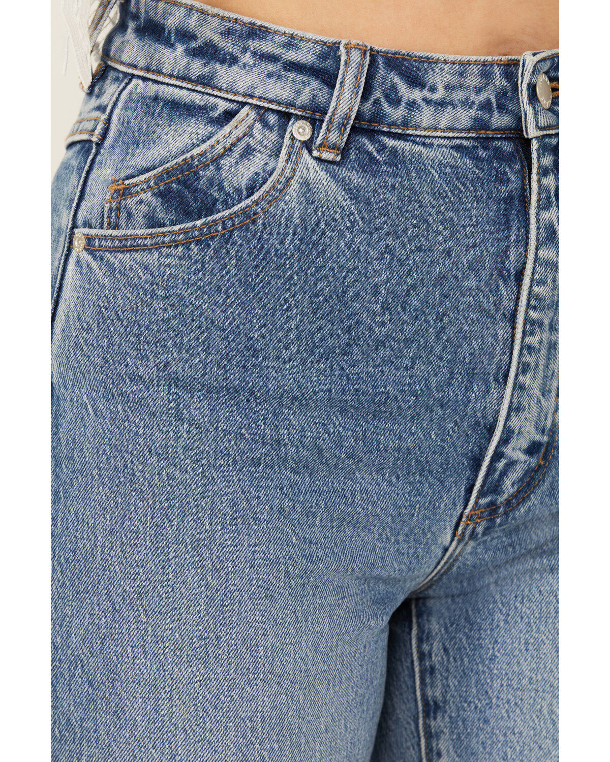 Rolla's Women's Boot Barn Exclusive Salty Medium Wash High Rise Duster Bootcut Stretch Denim Jeans