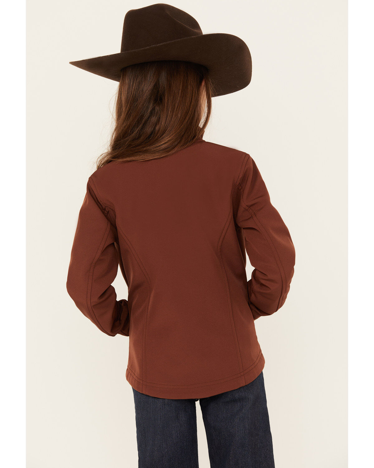 Shyanne Girls' Butterfly Embroidered Softshell Jacket