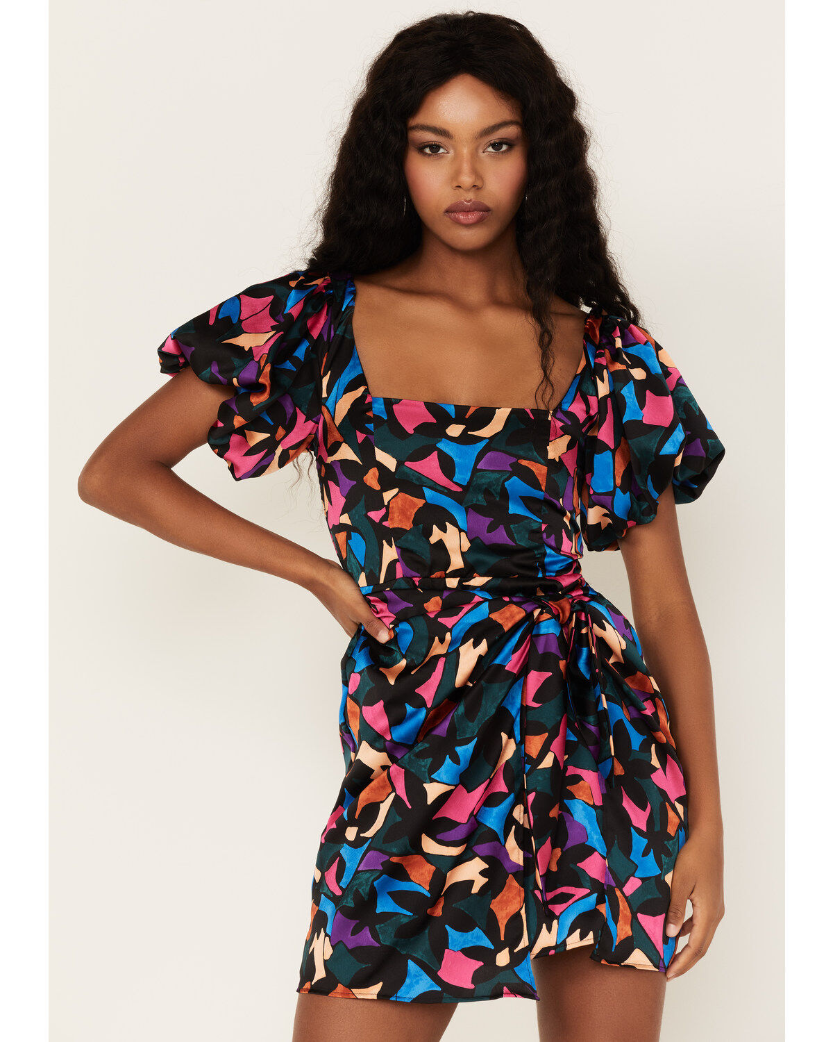 Show Me Your Mumu Women's Danielle Mosaic Print Mini Dress