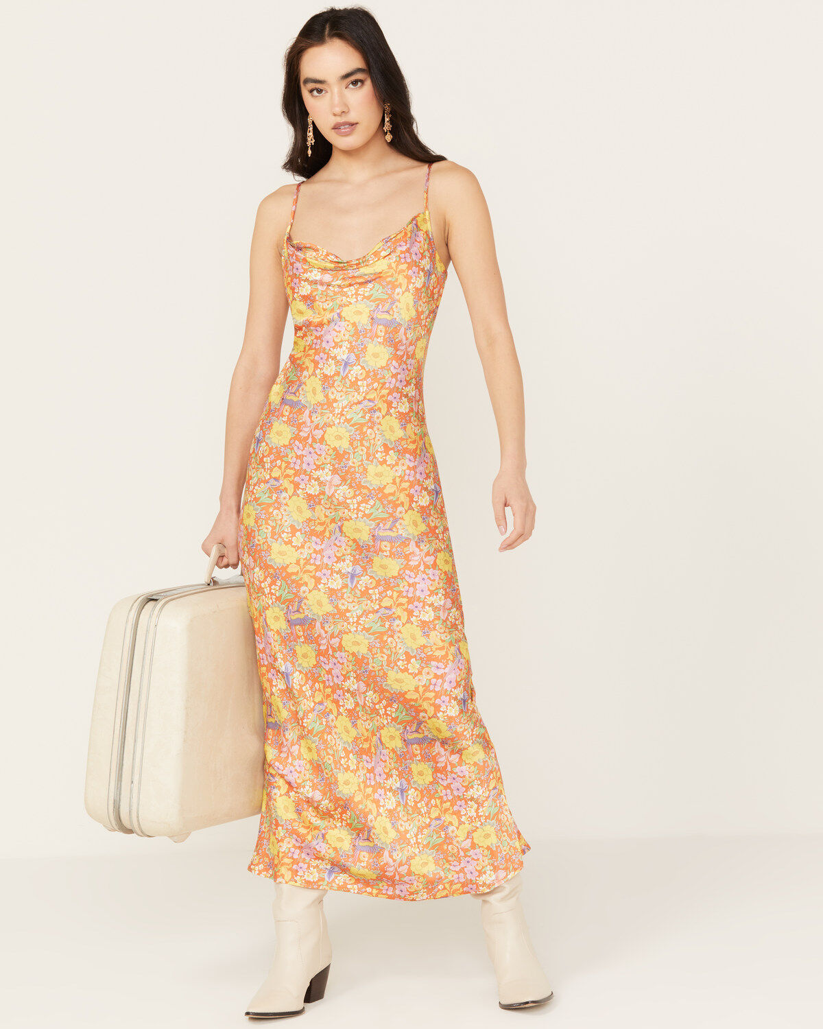 Spell Women's Last Drink Bias Strappy Midi Dress