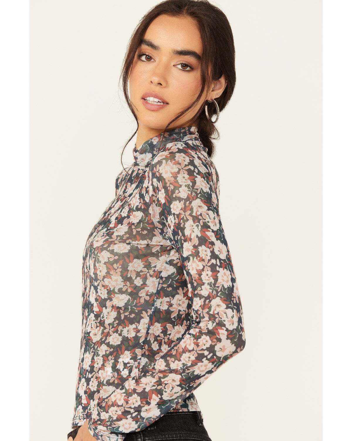 Sadie & Sage Women's Dreamchaser Mock Neck Long Sleeve Top