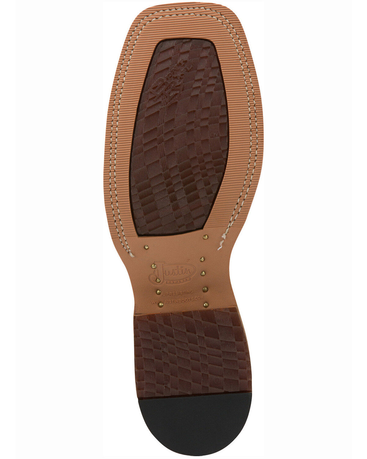 Justin Men's Caddo Bent Rail Western Boots - Broad Square Toe