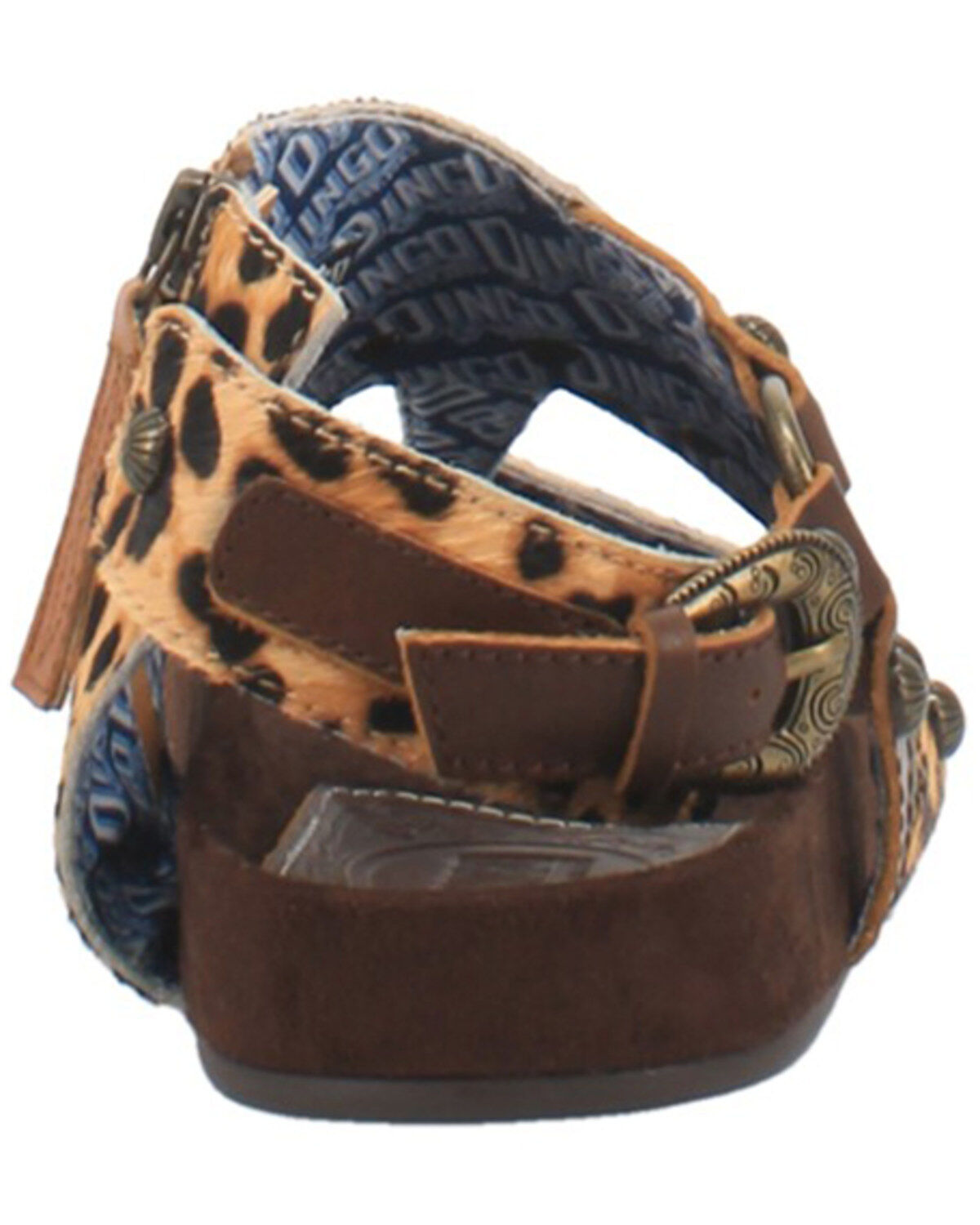 Dingo Women's Sage Brush Leopard Print Boho Sandals