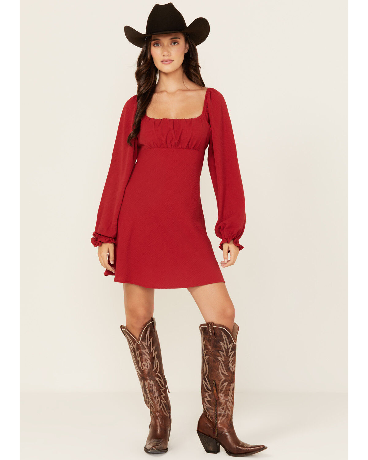 Originality Women's Boot Barn Exclusive Emma Long Sleeve Mini Dress