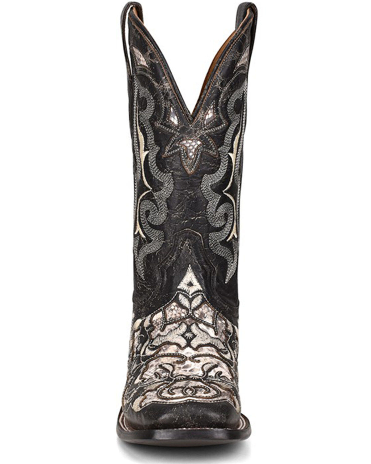 Corral Men's Exotic Python Skin Inlay Western Boots - Square Toe