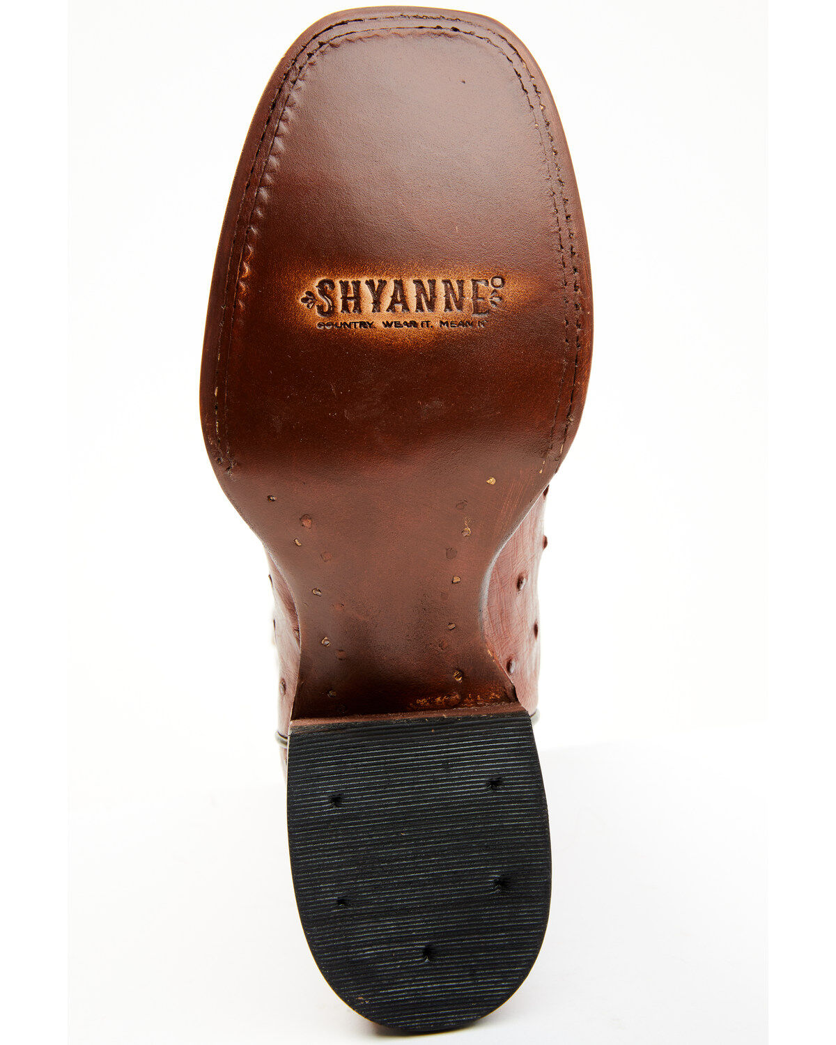 Shyanne Women's Olivia Exotic Ostrich Quill Western Boots - Broad Square Toe