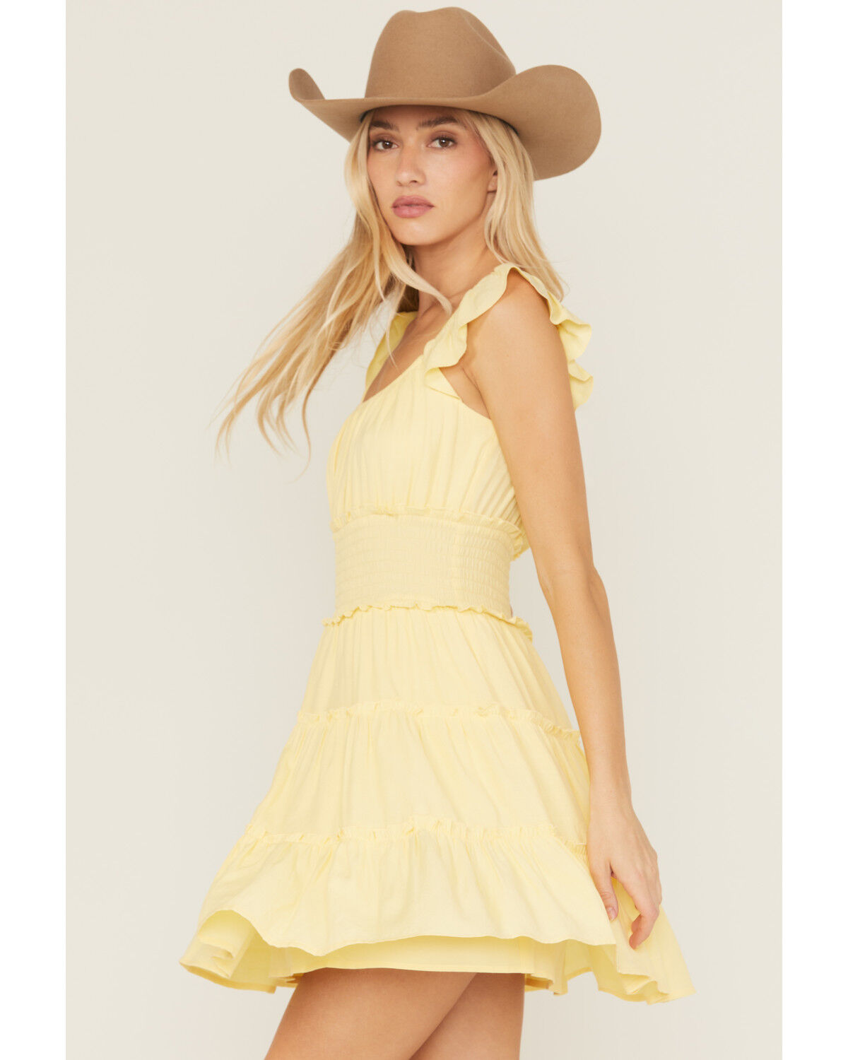 Ash & Violet Women's Smocked Waist Mini Dress