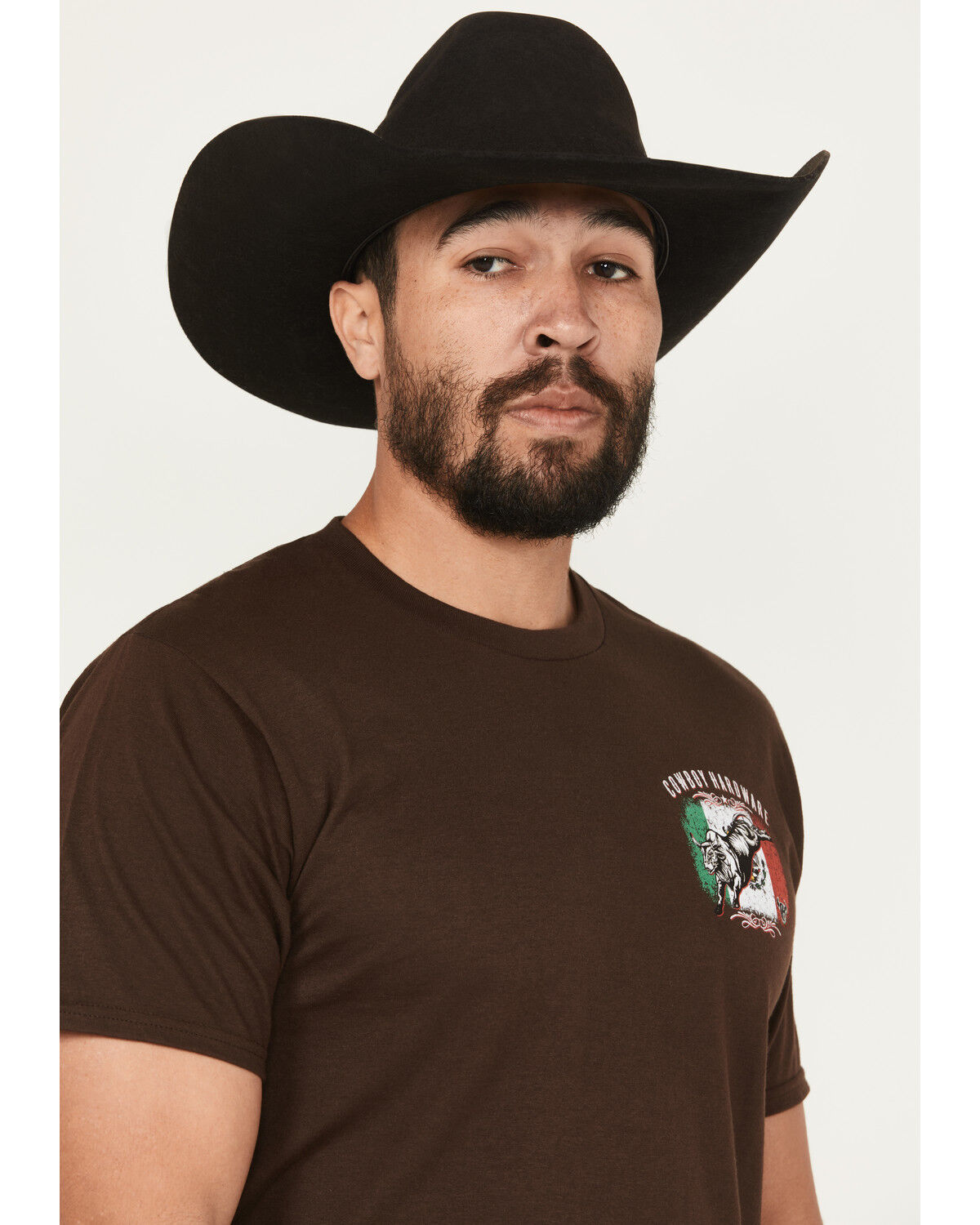 Cowboy Hardware Men's Mexican Flag Short Sleeve Graphic T-Shirt