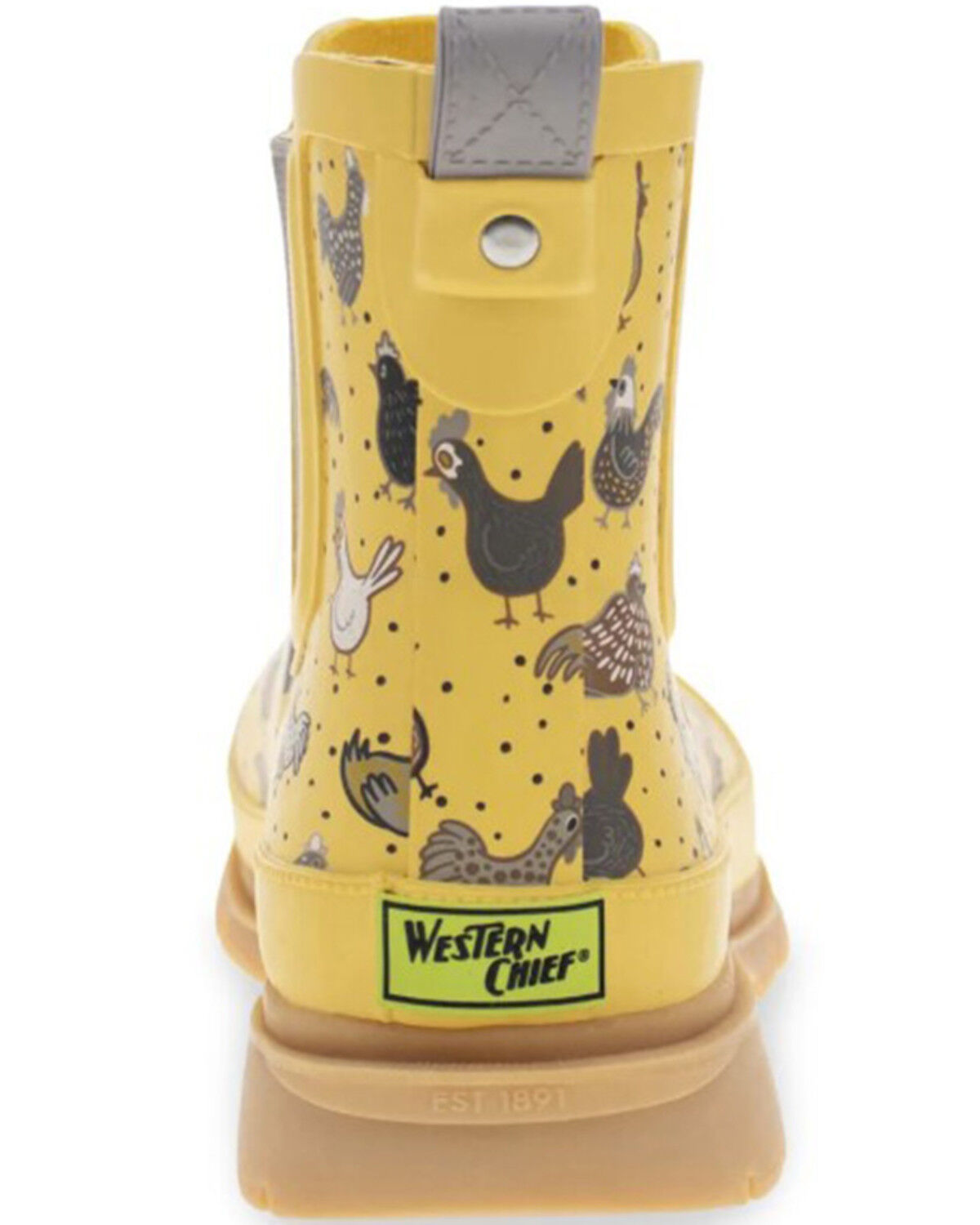 Western Chief Women's Hen Frenzy Chelsea Rain Boots - Round Toe