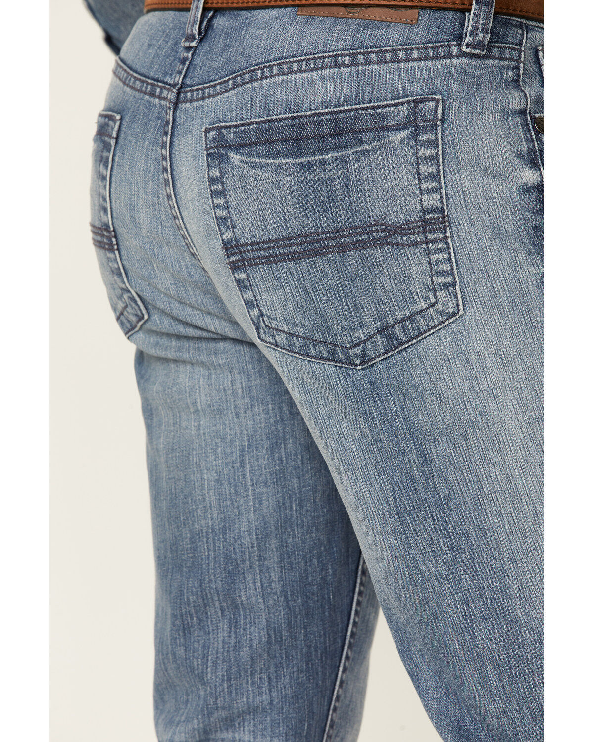 Cody James Men's Buckskin Light Wash Slim Straight Stretch Denim Jeans