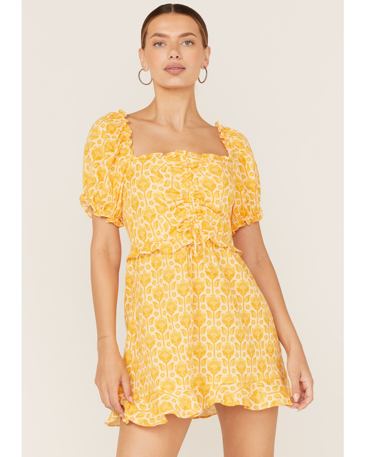 Show Me Your Mumu Women's Sophie Floral Print Mini Dress