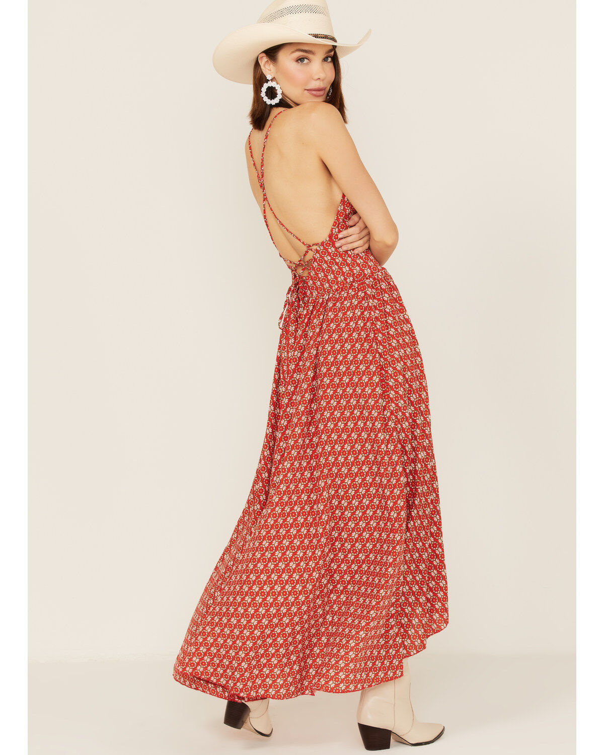 Molly Bracken Women's Printed Asymmetrical High-Low Dress