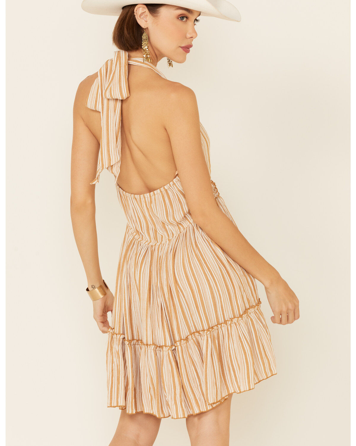 Band of the Free Women's Striped Open Back Dress