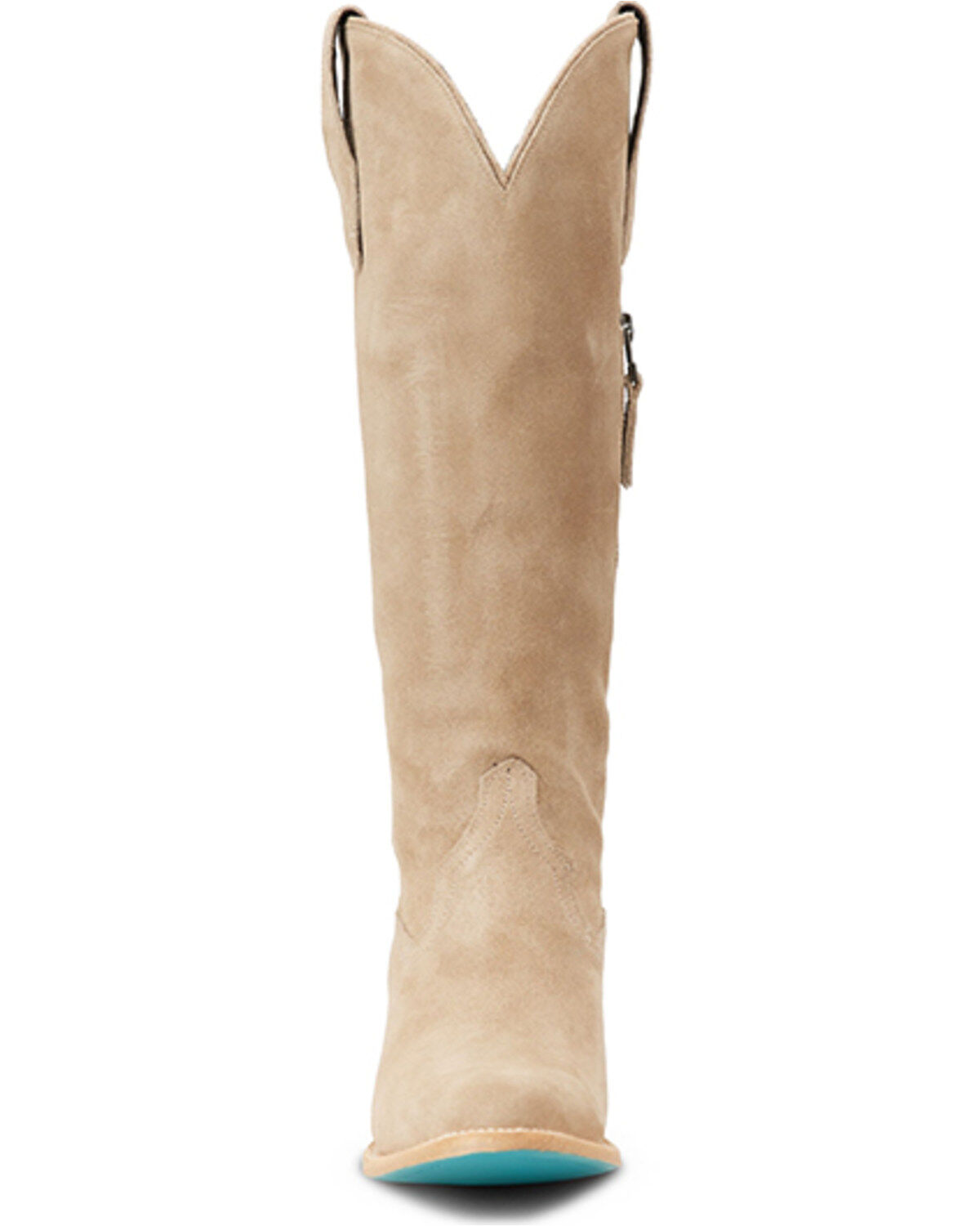 Lane Women's Plain Jane Suede Tall Western Boots - Round Toe