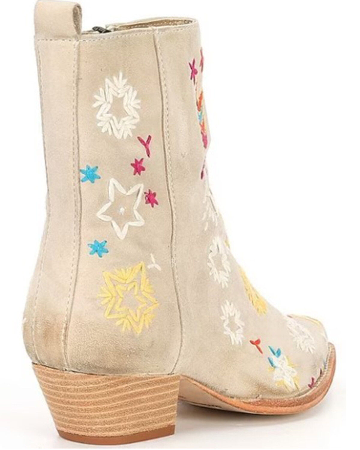 Free People Women's Bowers Embroidered Western Boots - Round Toe