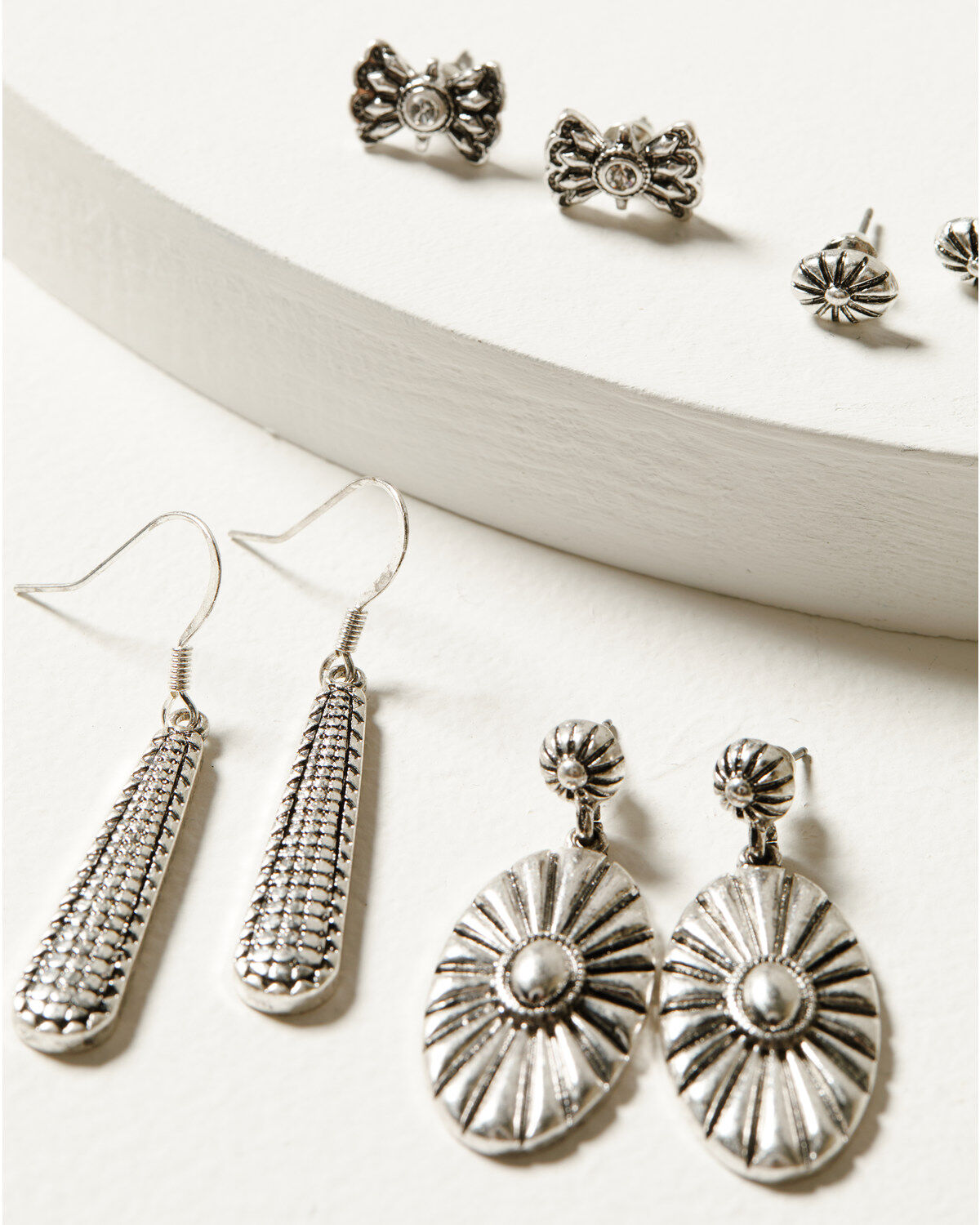 Idyllwind Women's 5-piece Silver Hayden Earrings Set