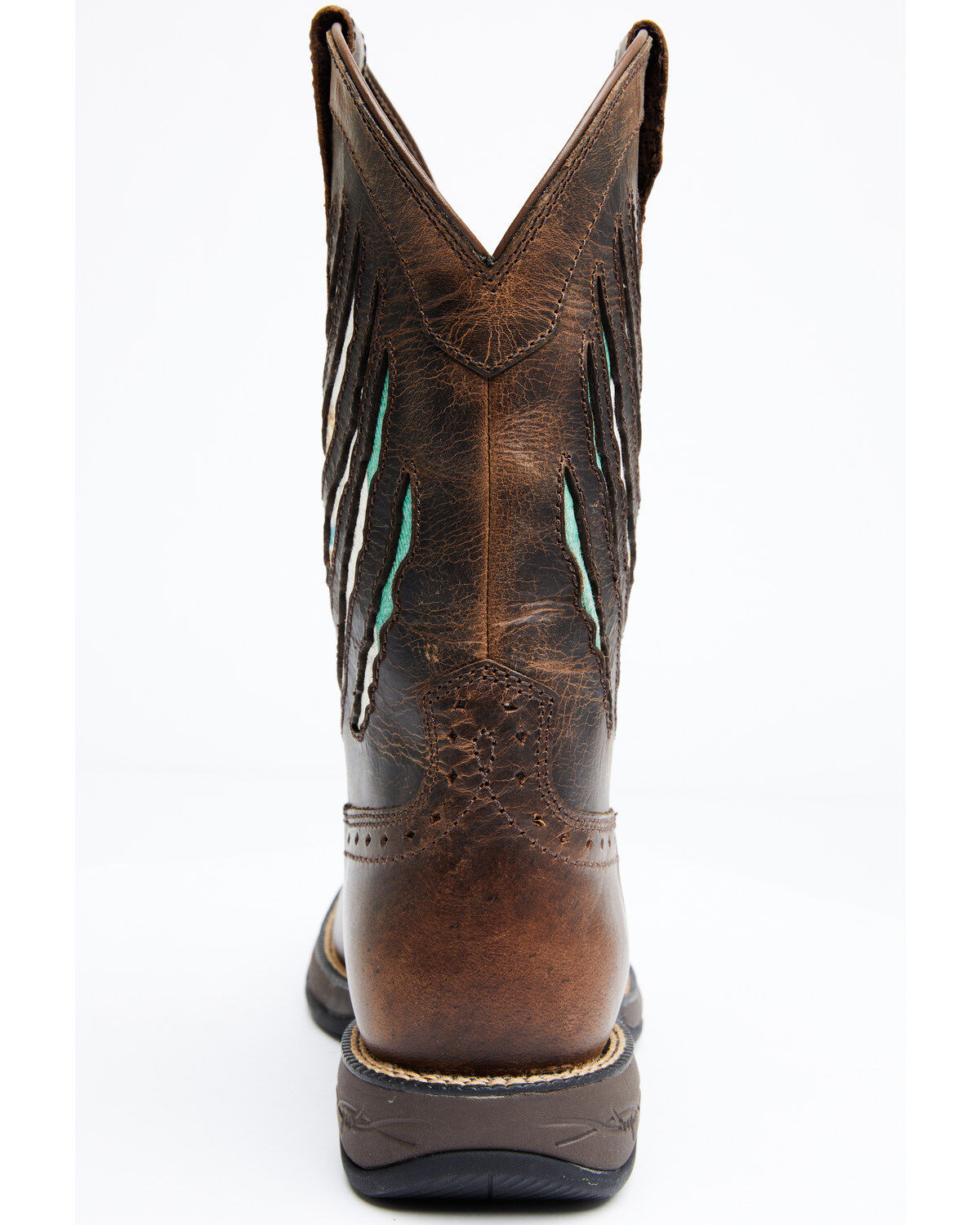 Cody James Men's Scratch Mexico Flag Lite Performance Western Boots - Broad Square Toe