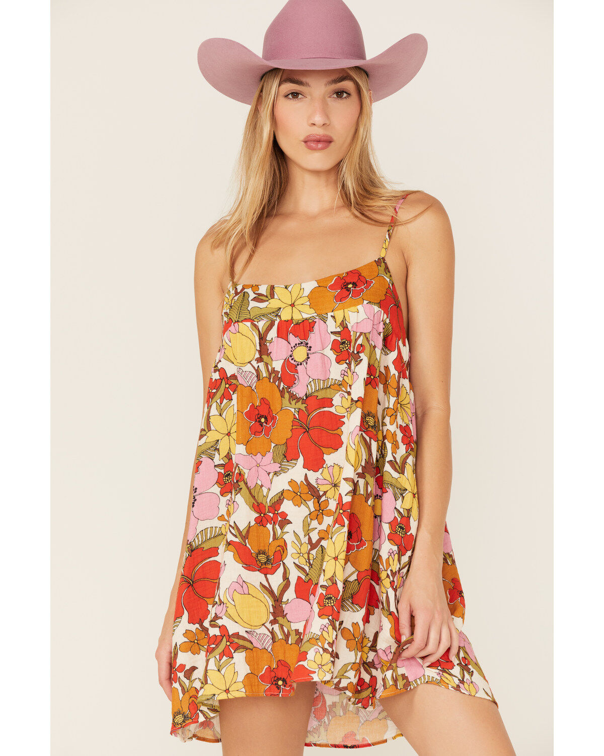 Show Me Your Mumu Women's Oasis Floral Print Mini Dress